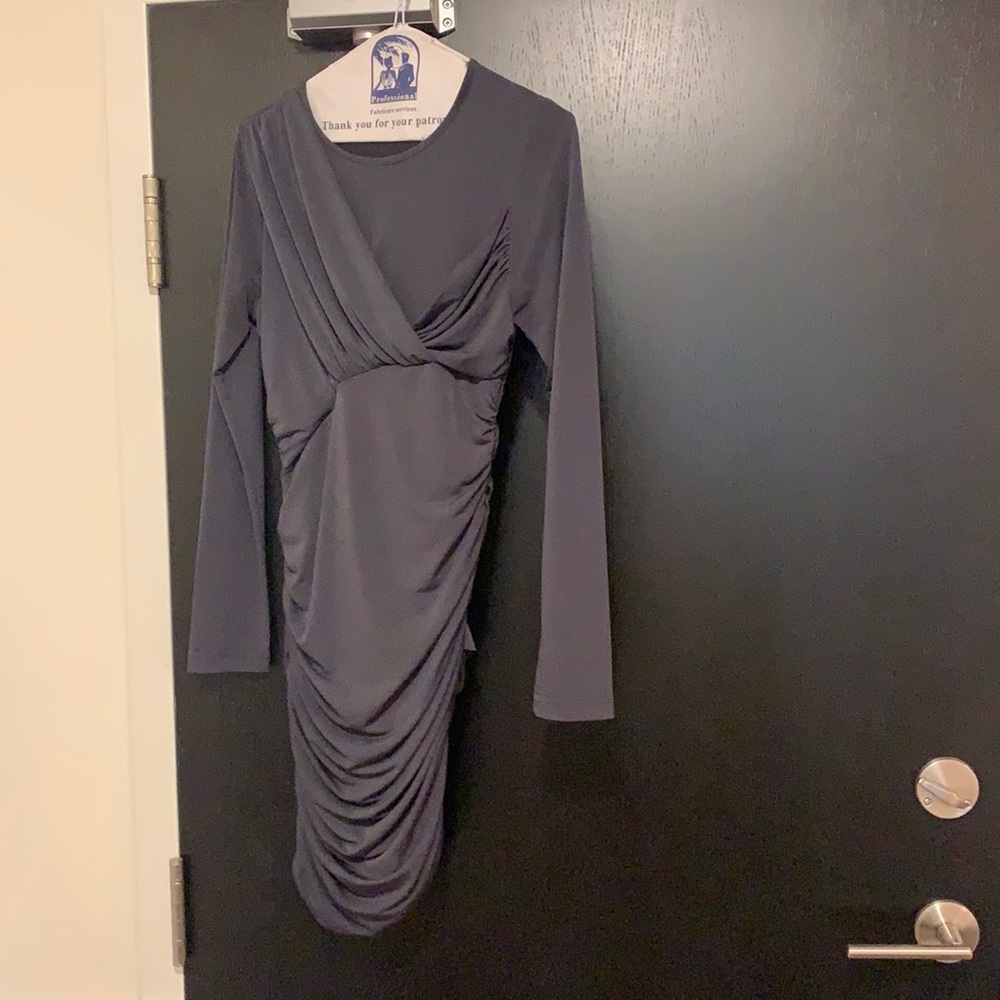 Charcoal mini dress